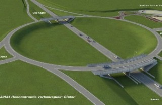 Reconstructie verkeersplein Gieten